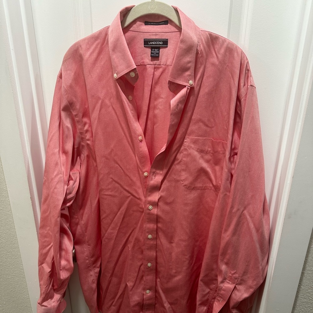 Pink button down